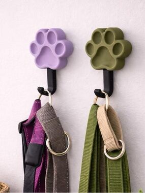 Paw-Shaped Wall Hook Set in all colors